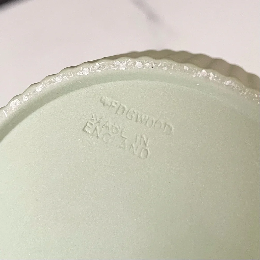 Trinket or Jewelry Box - Green Jasperware by Wedgwood